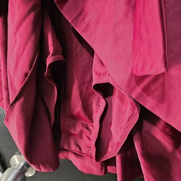 Weissman NWOT child medium dance costume maroon lyrical dress contemporary solo - Picture 7 of 8